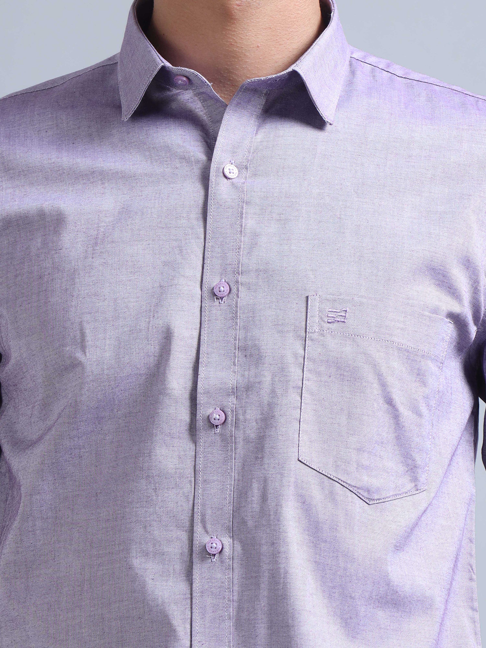 Full Sleeve Lavender Shirt for Men 