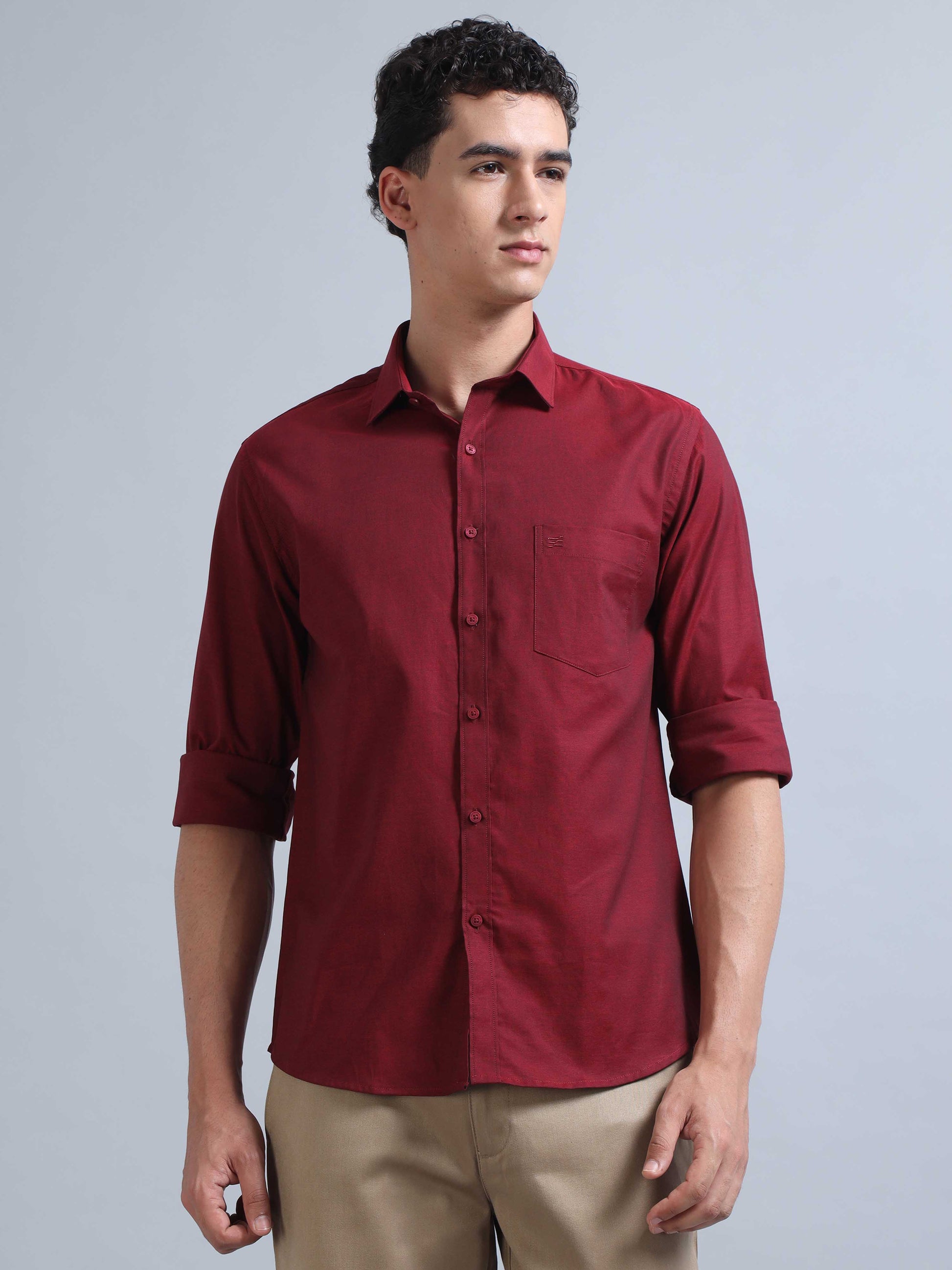 Mens Maroon Shirt 