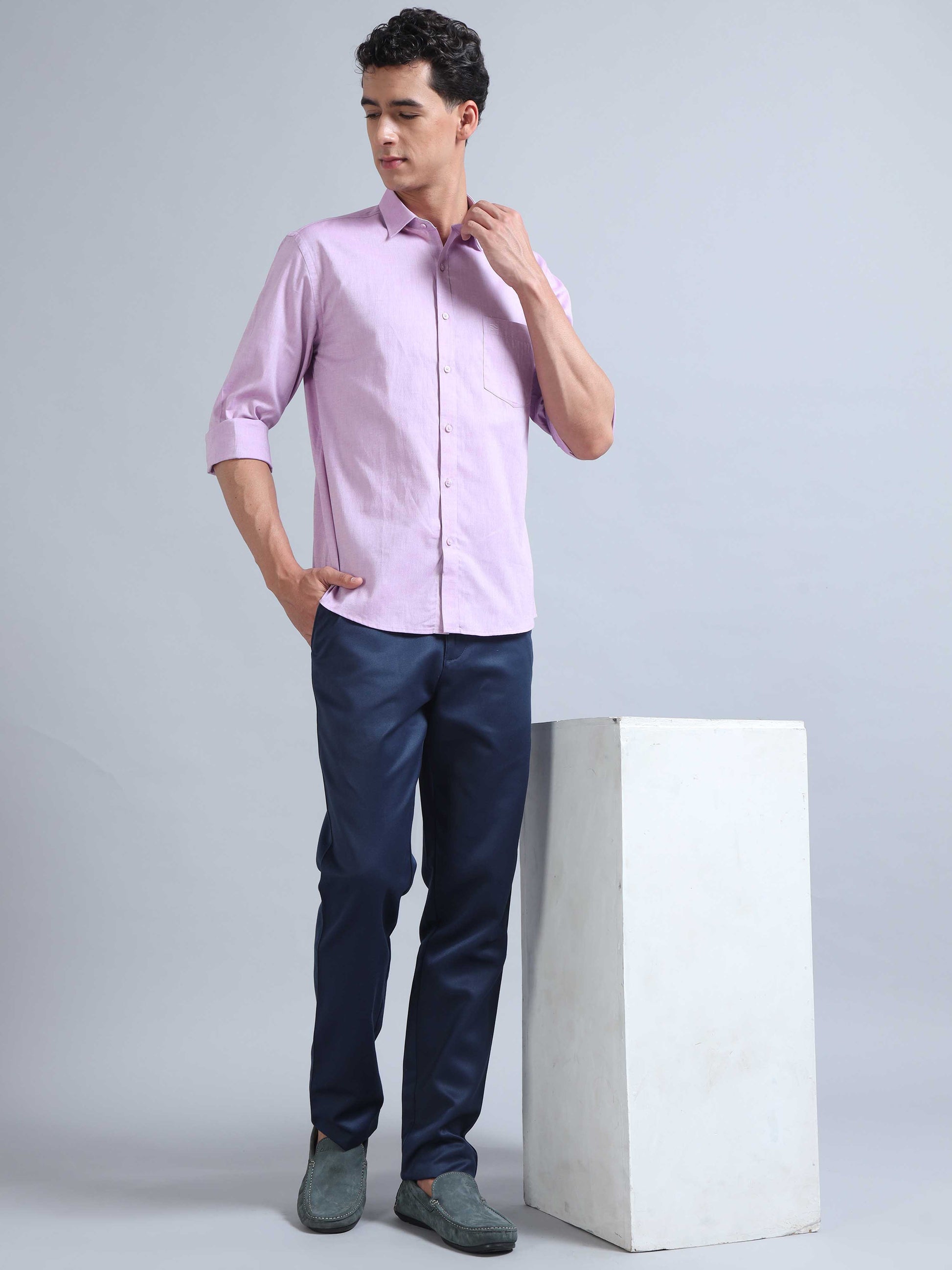 light Purple Shirt for Men 