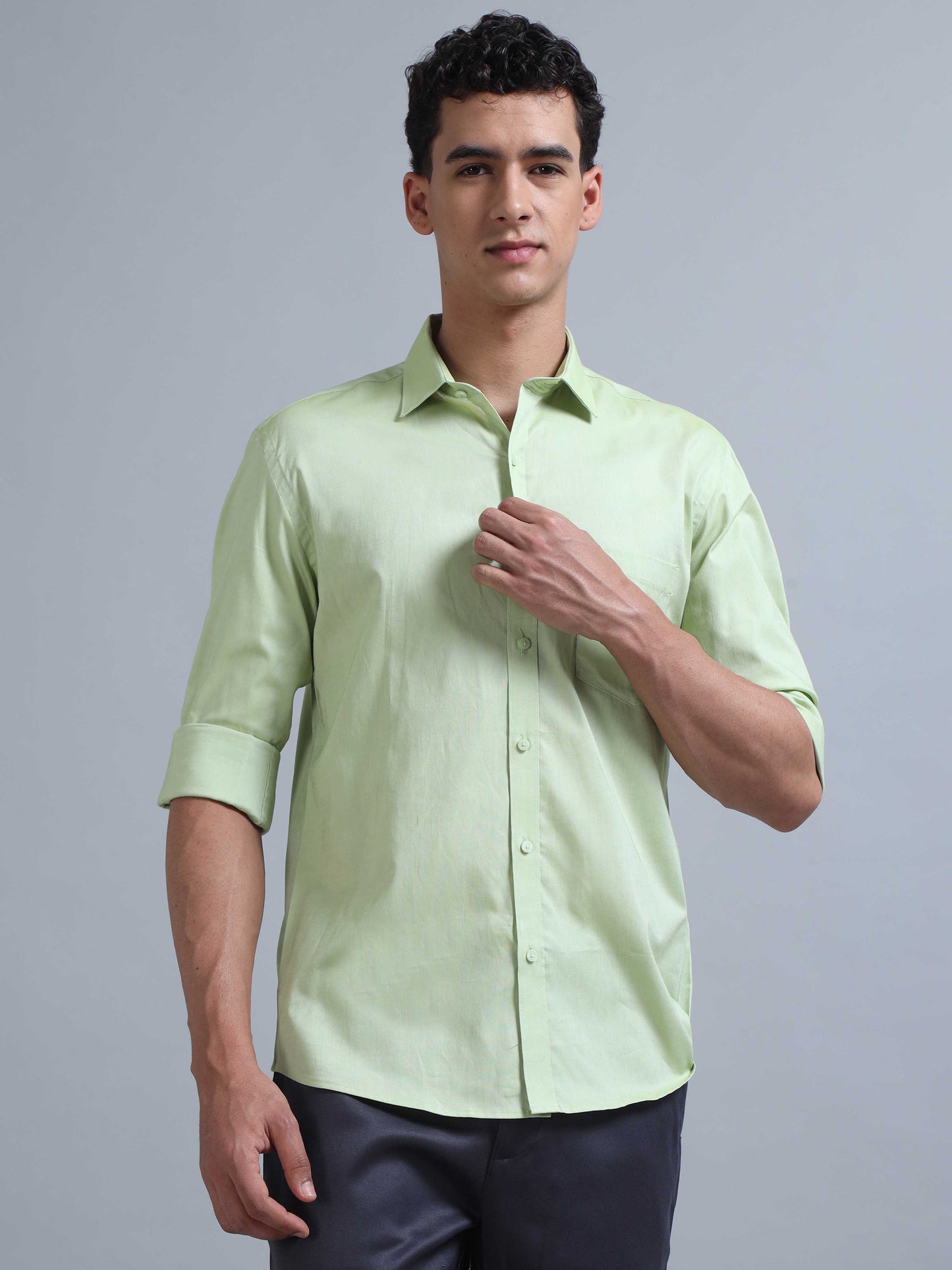 Light Green Shirt for Men 