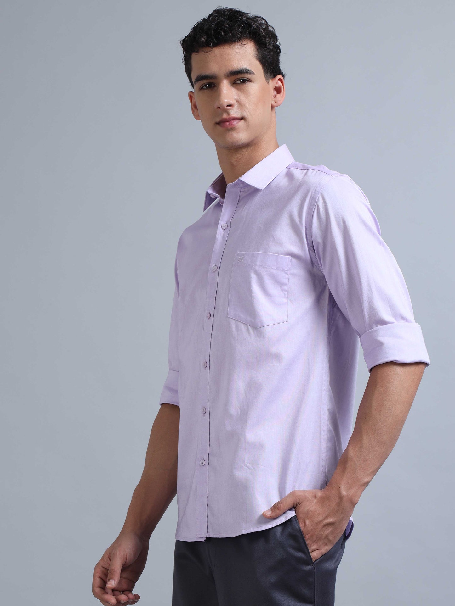 Lavender Shirt for Men 