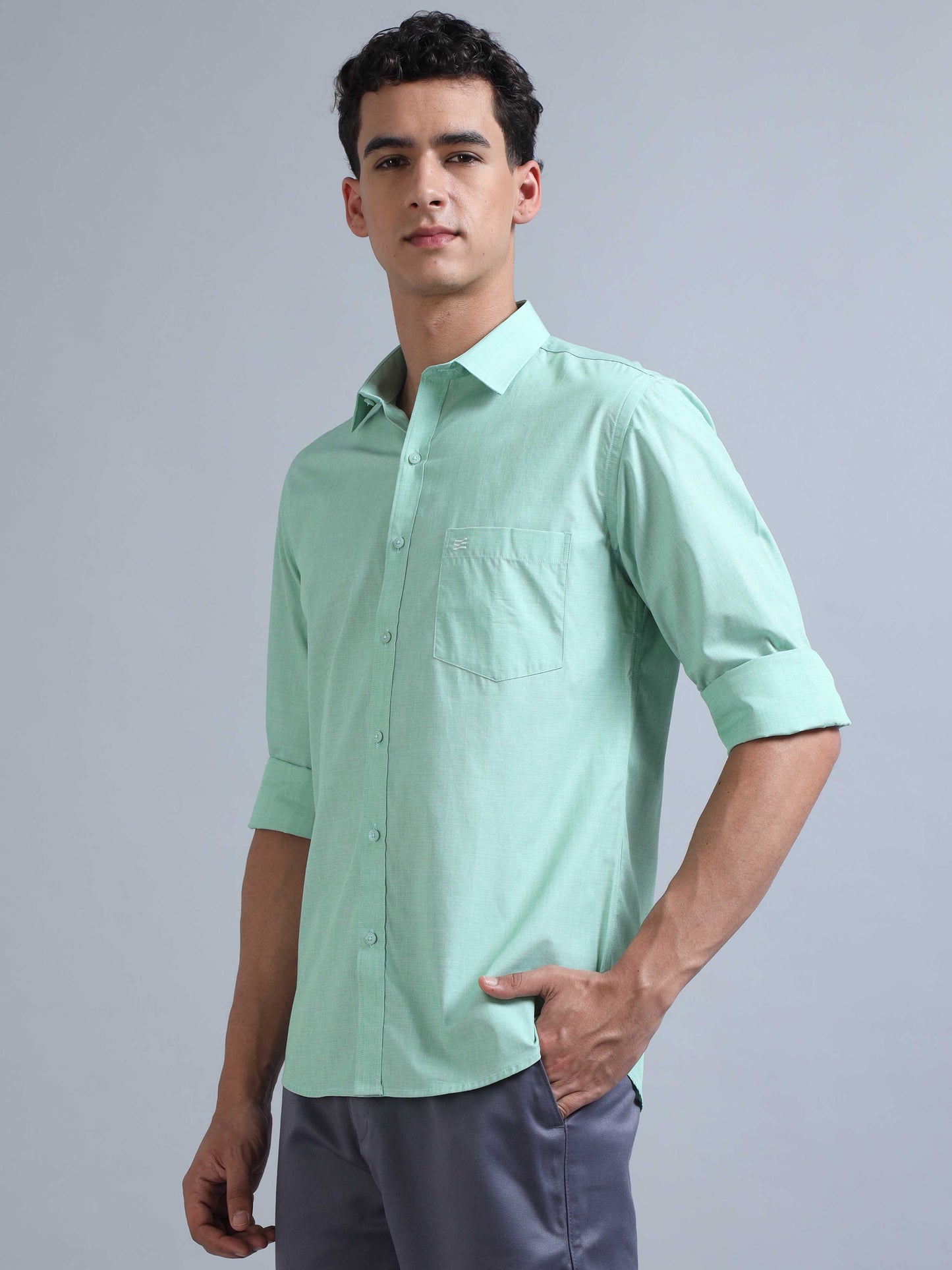 Turquoise Green Shirt 