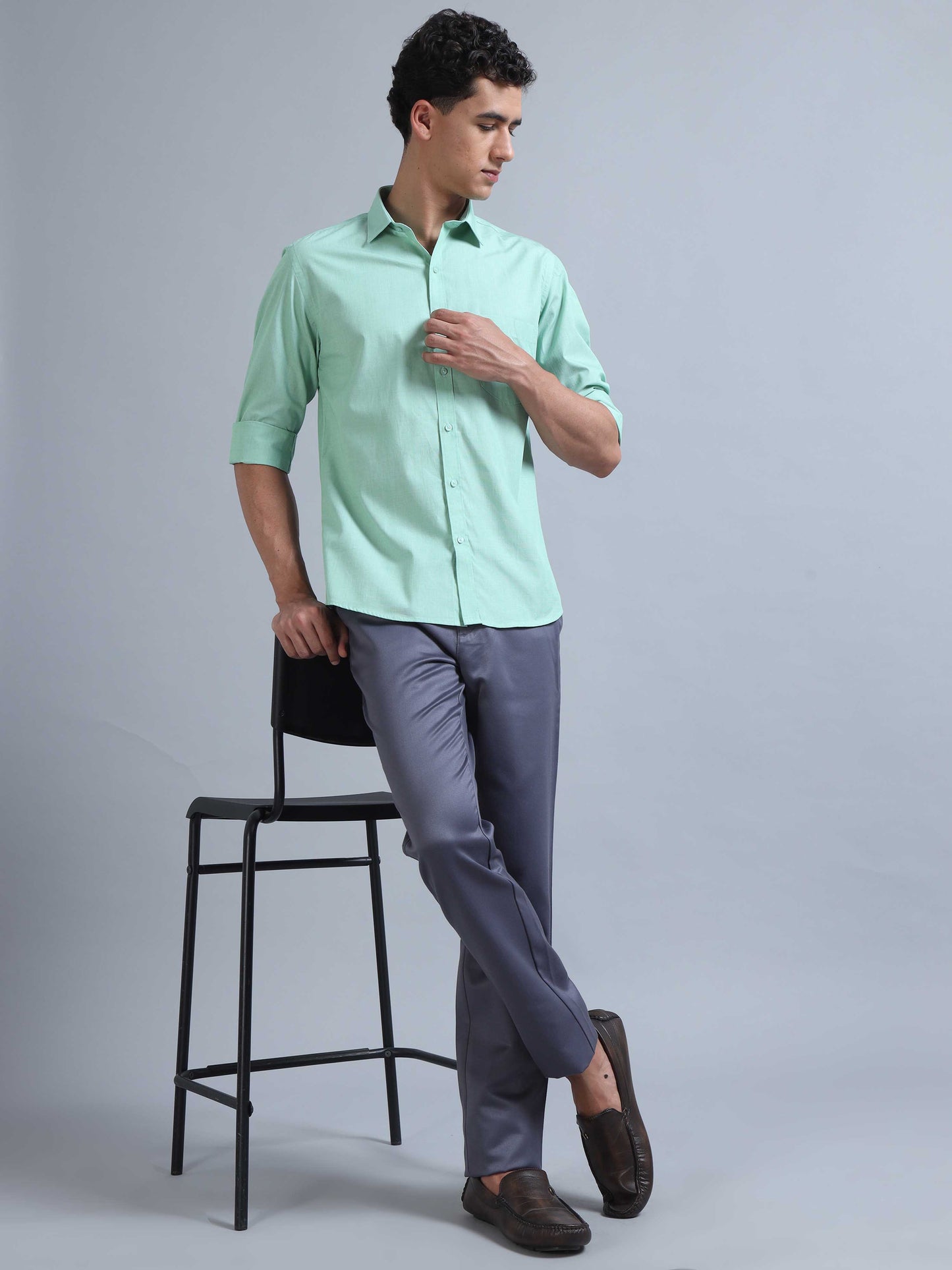 Turquoise Green Shirt 