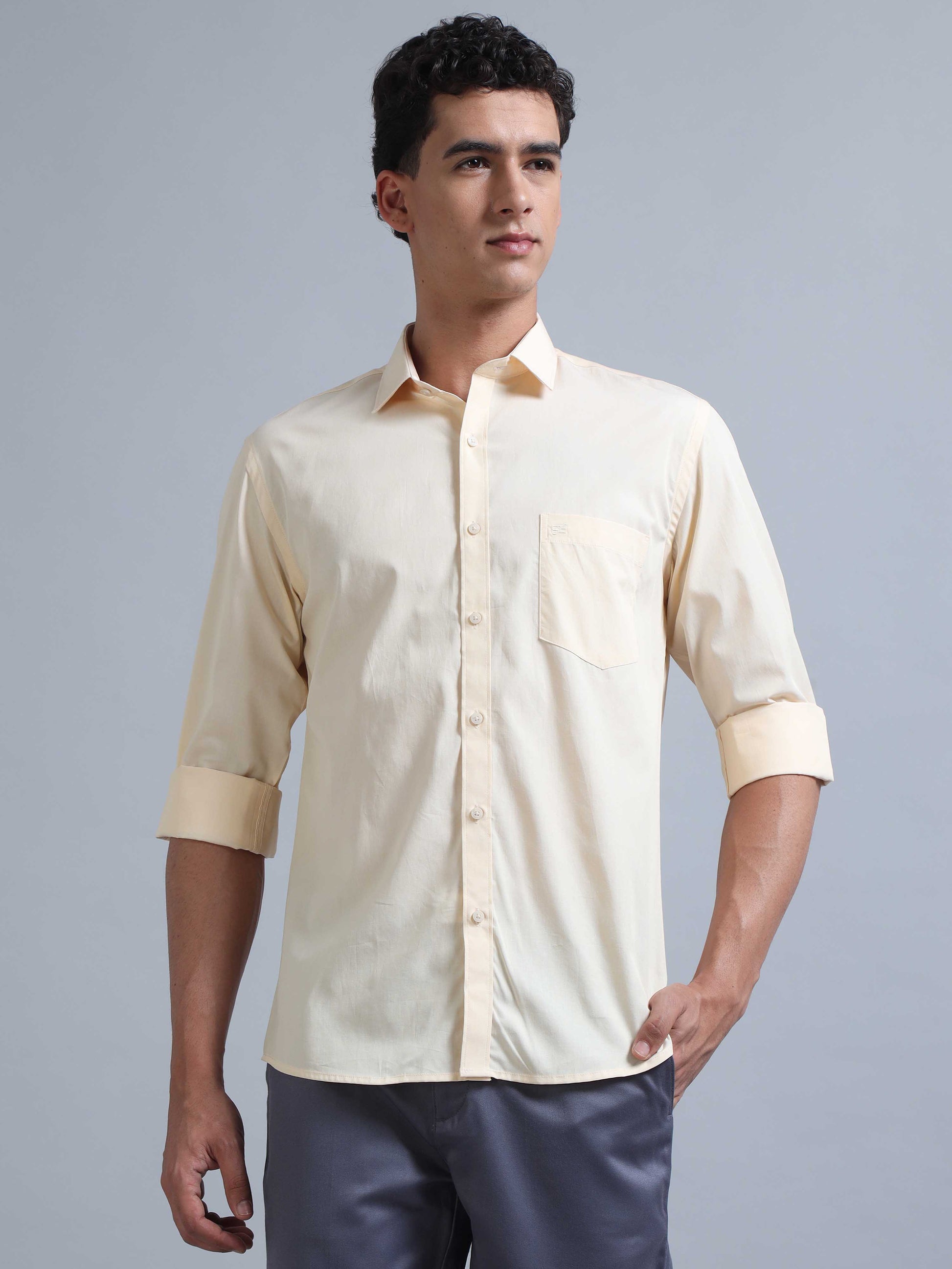  Light Yellow Shirt for Men 