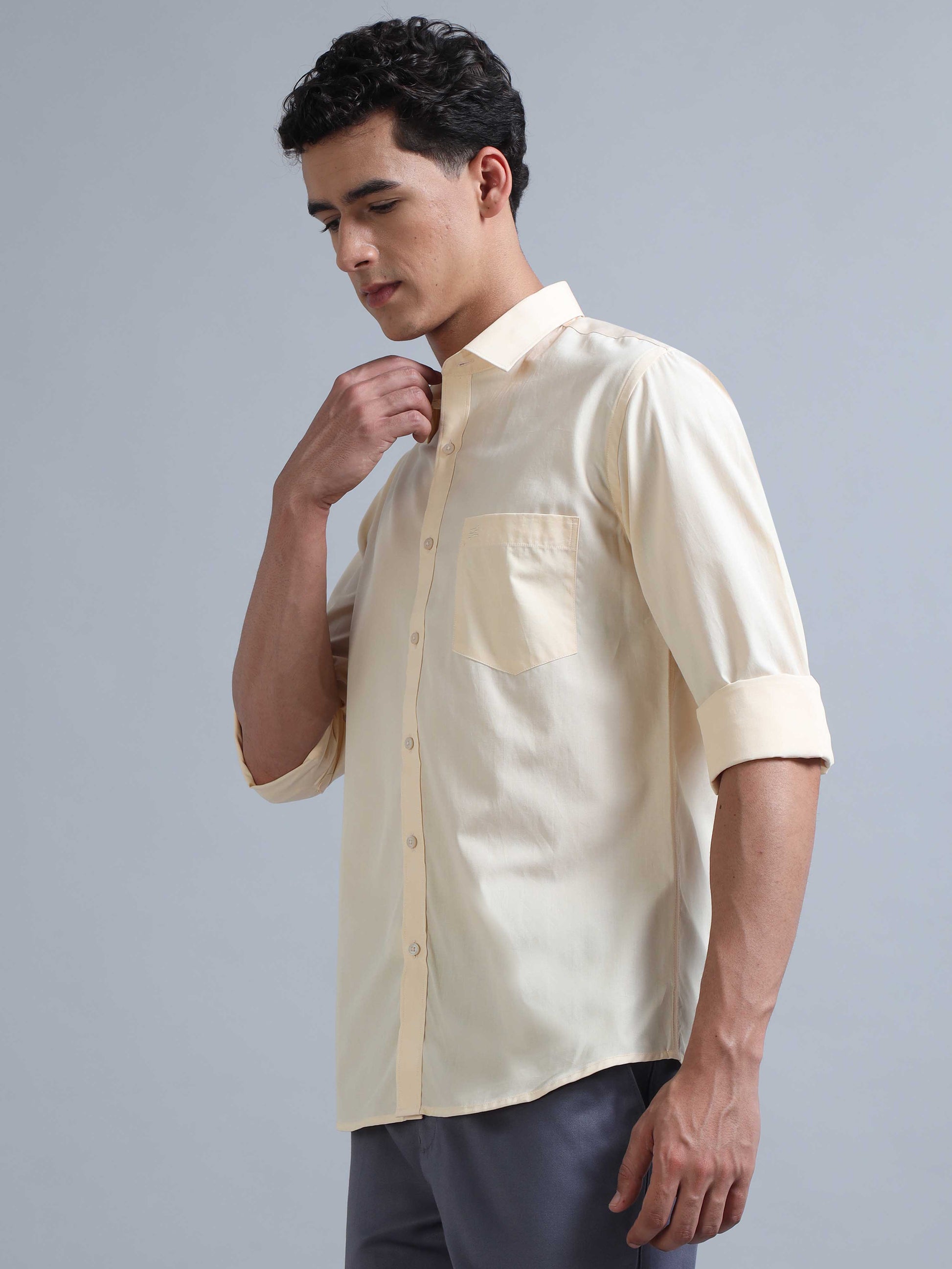  Light Yellow Shirt for Men 