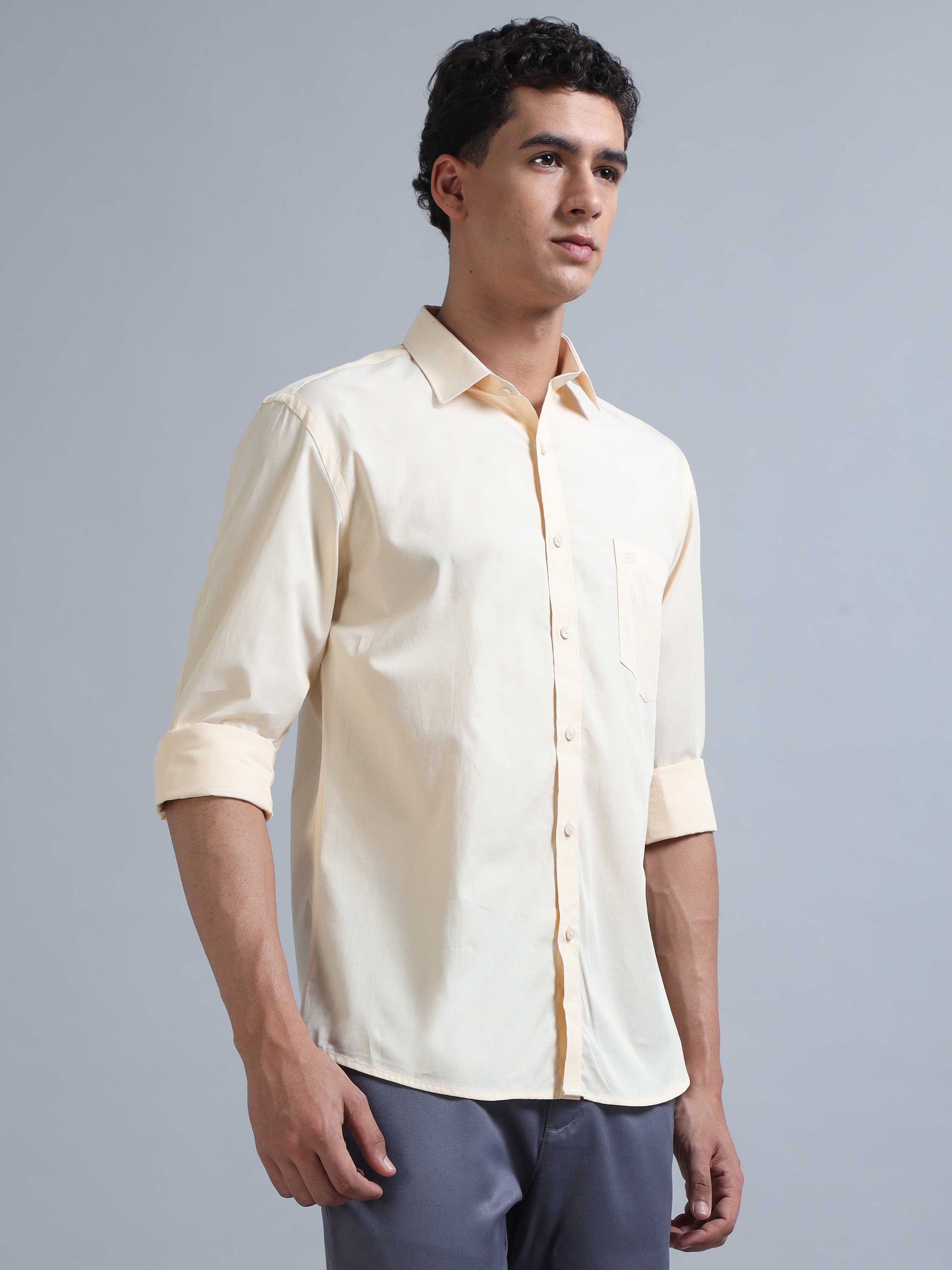  Light Yellow Shirt for Men 