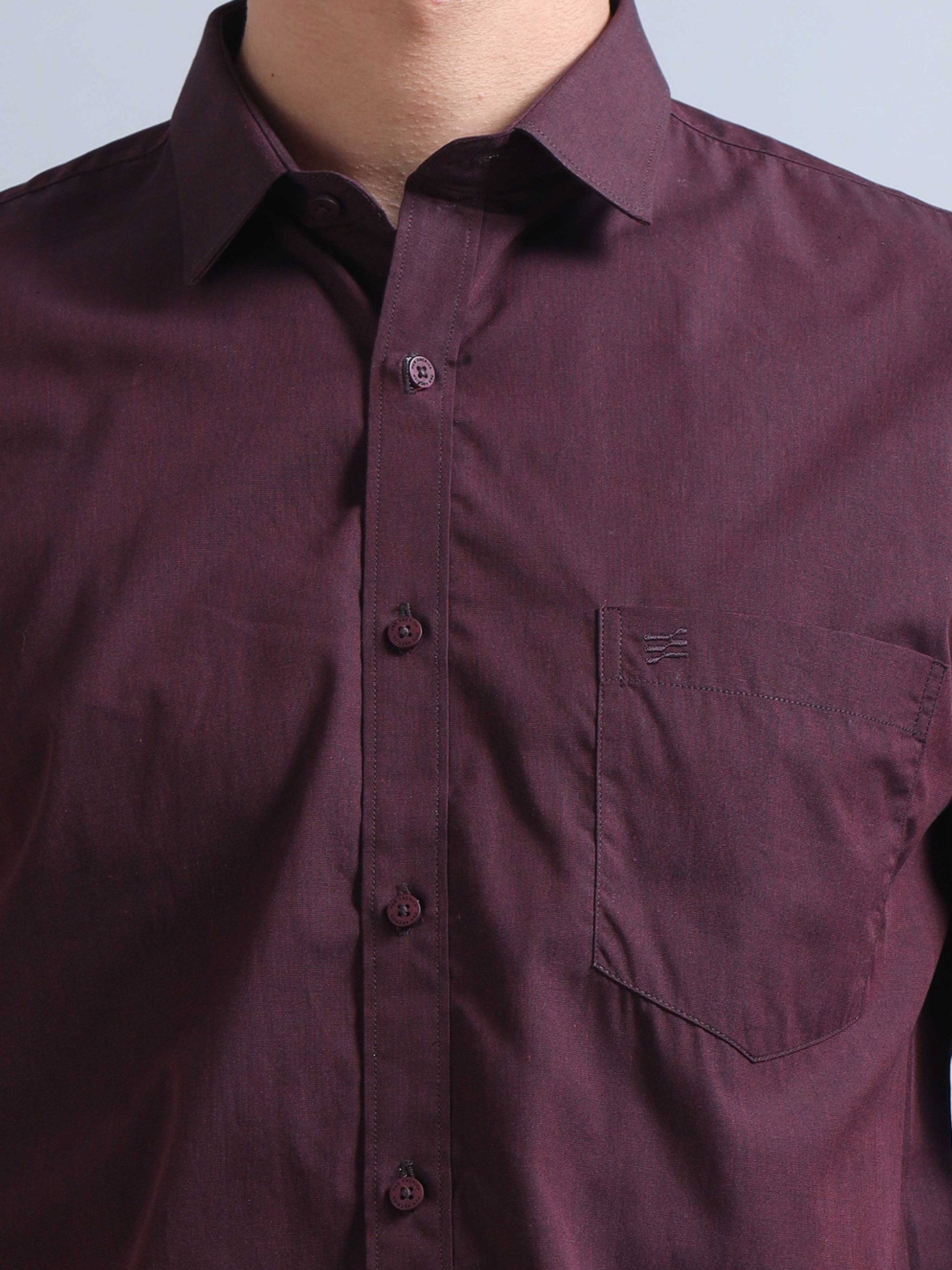 Burgundy Shirt for Men 