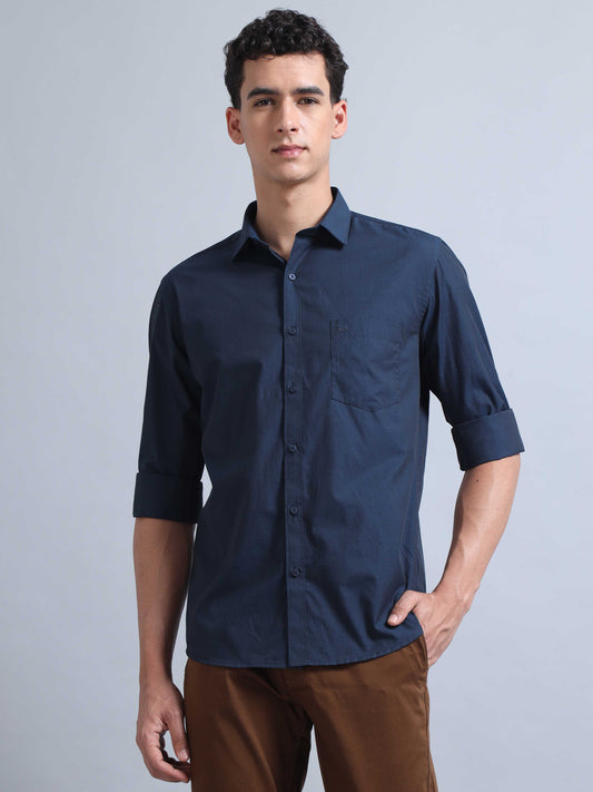 Navy Blue Shirt for Men