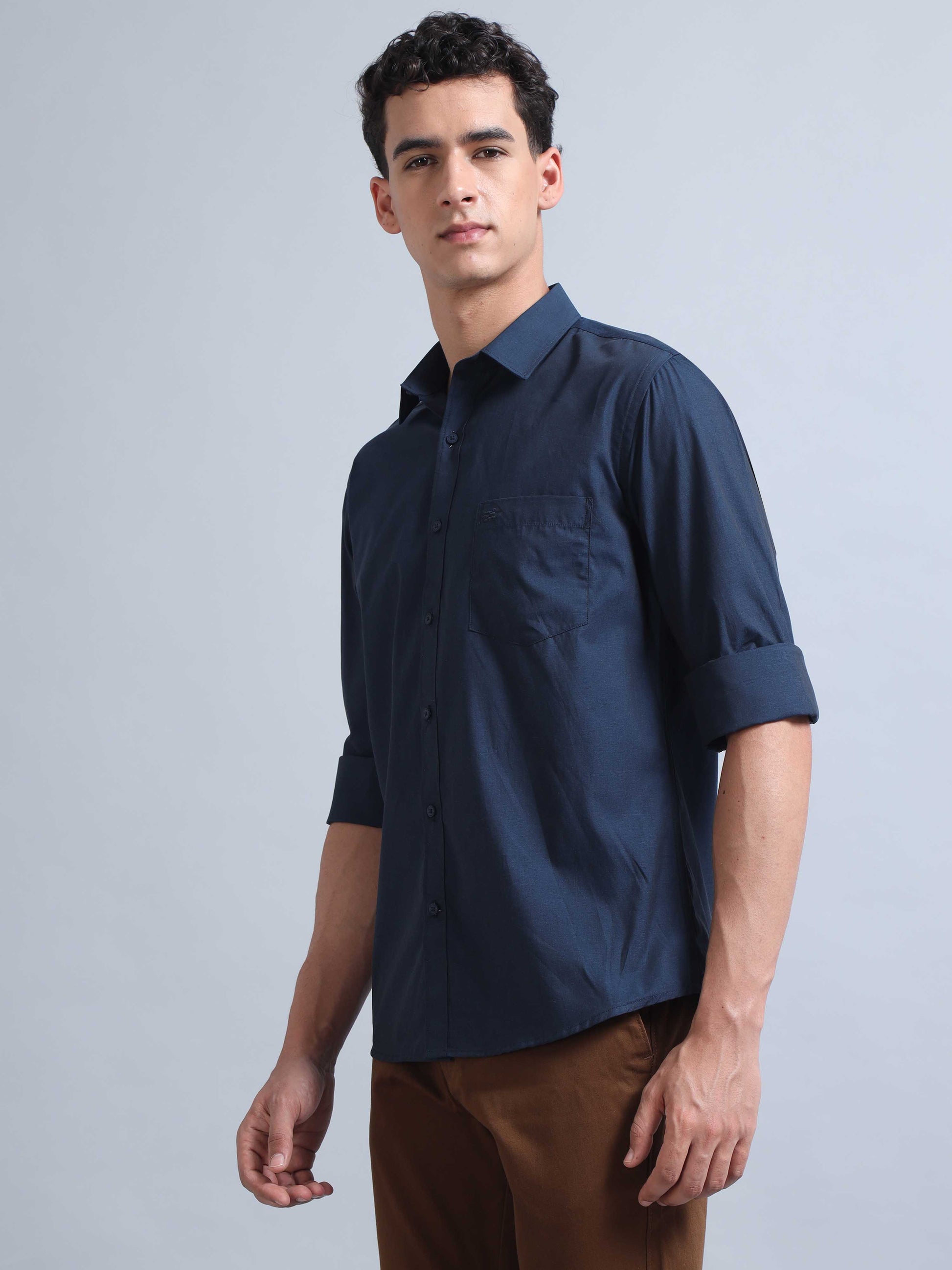 Navy Blue Shirt for Men