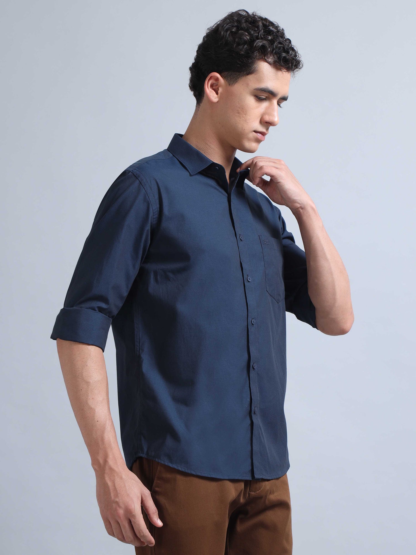 Navy Blue Shirt for Men