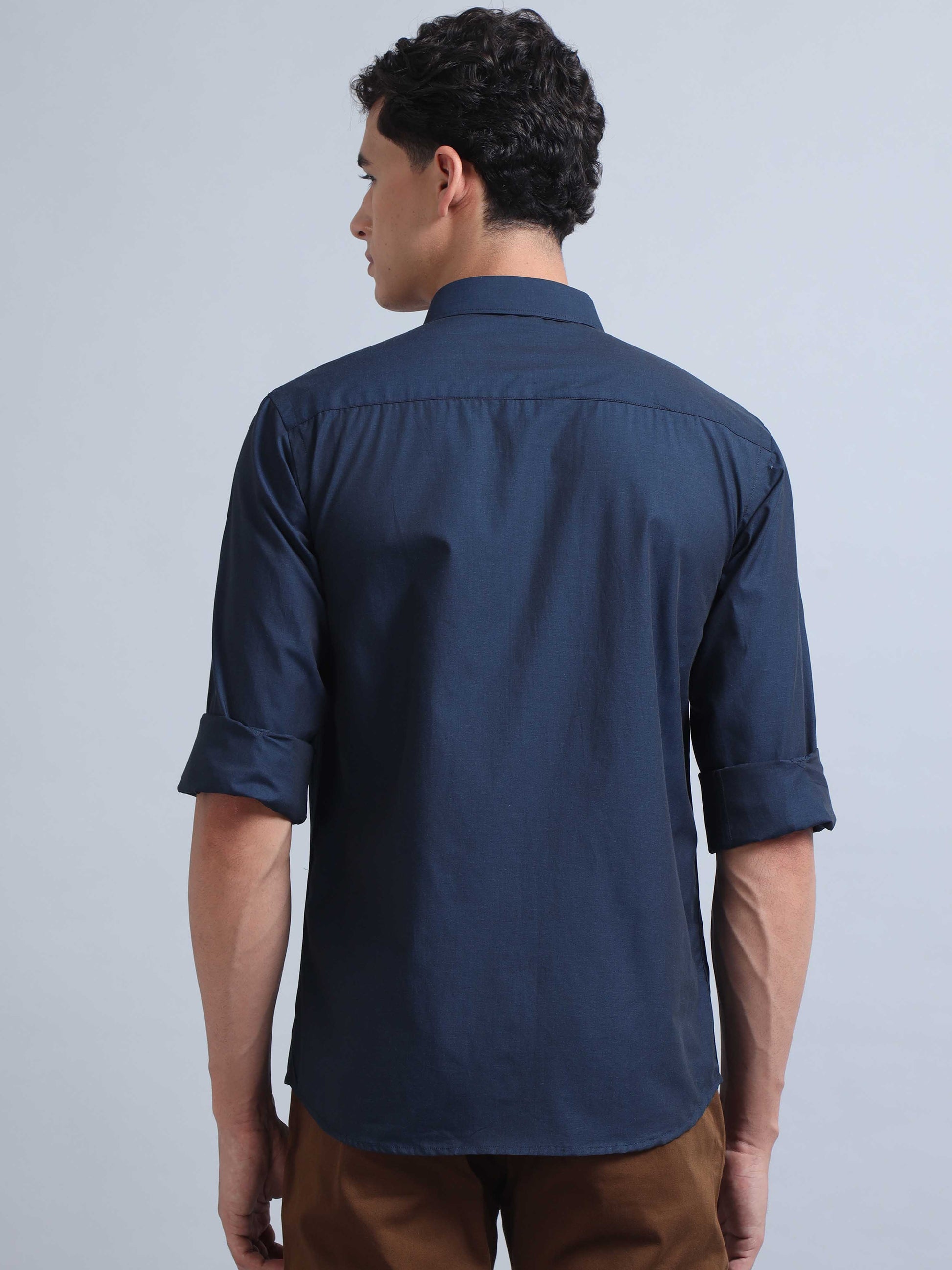 Navy Blue Shirt for Men