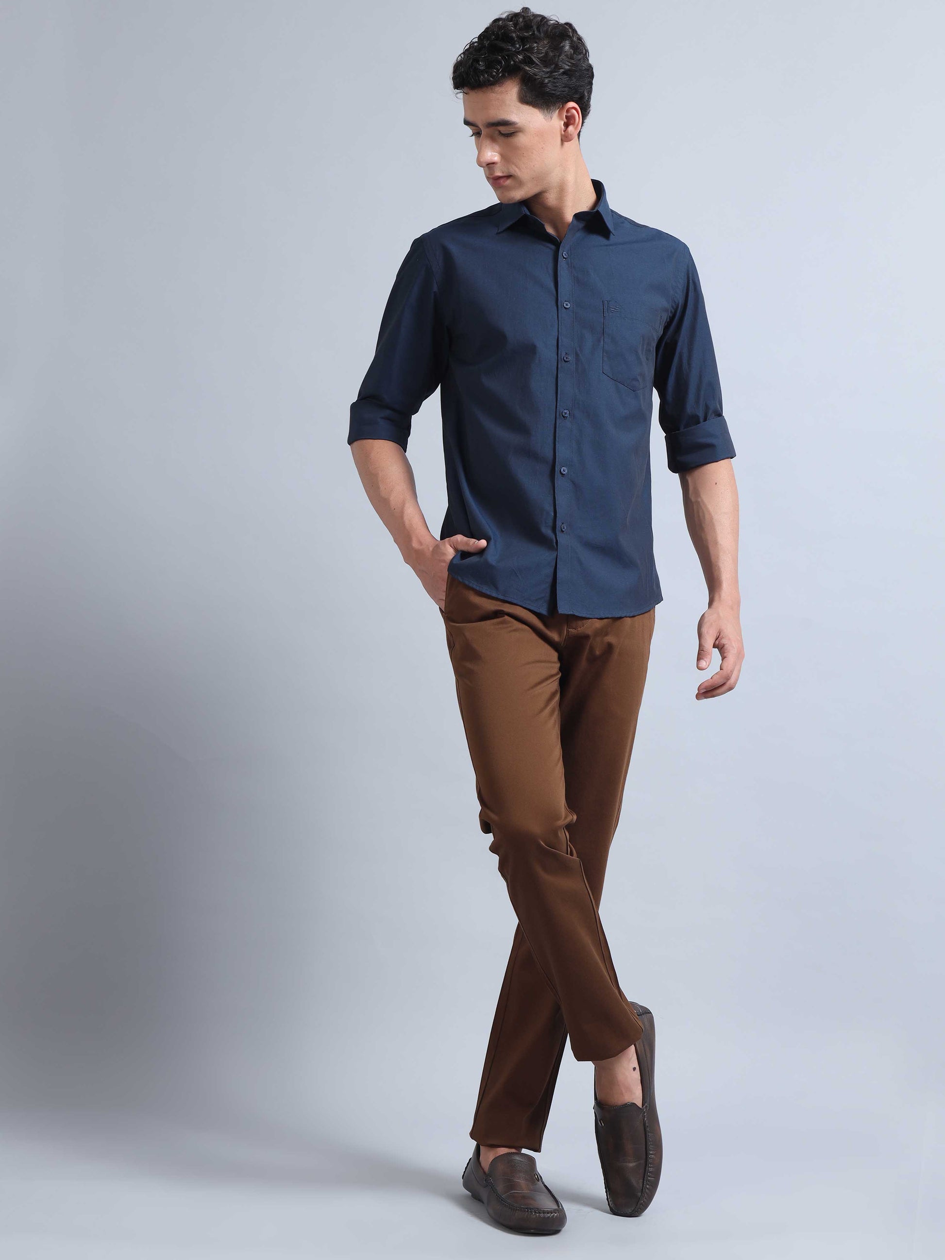 Navy Blue Shirt for Men