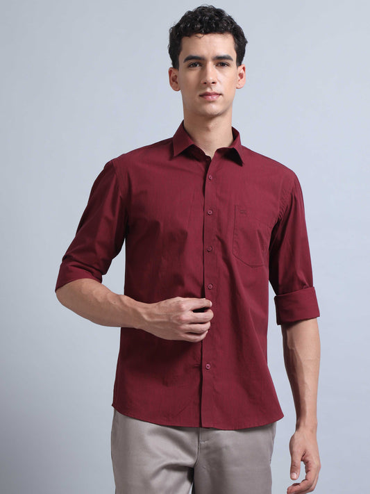 Wine Colour Shirt for Men