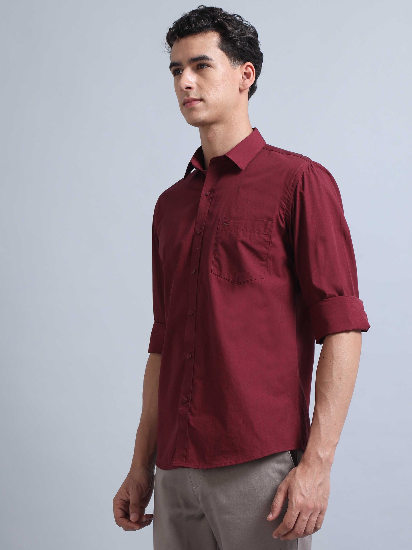 Wine Colour Shirt for Men