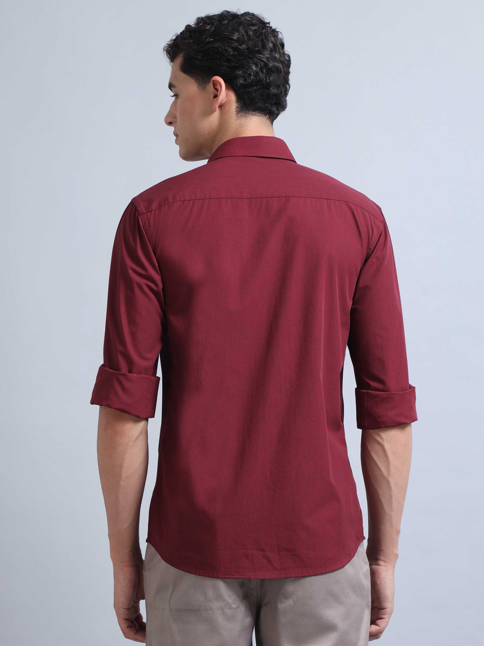 Wine Colour Shirt for Men