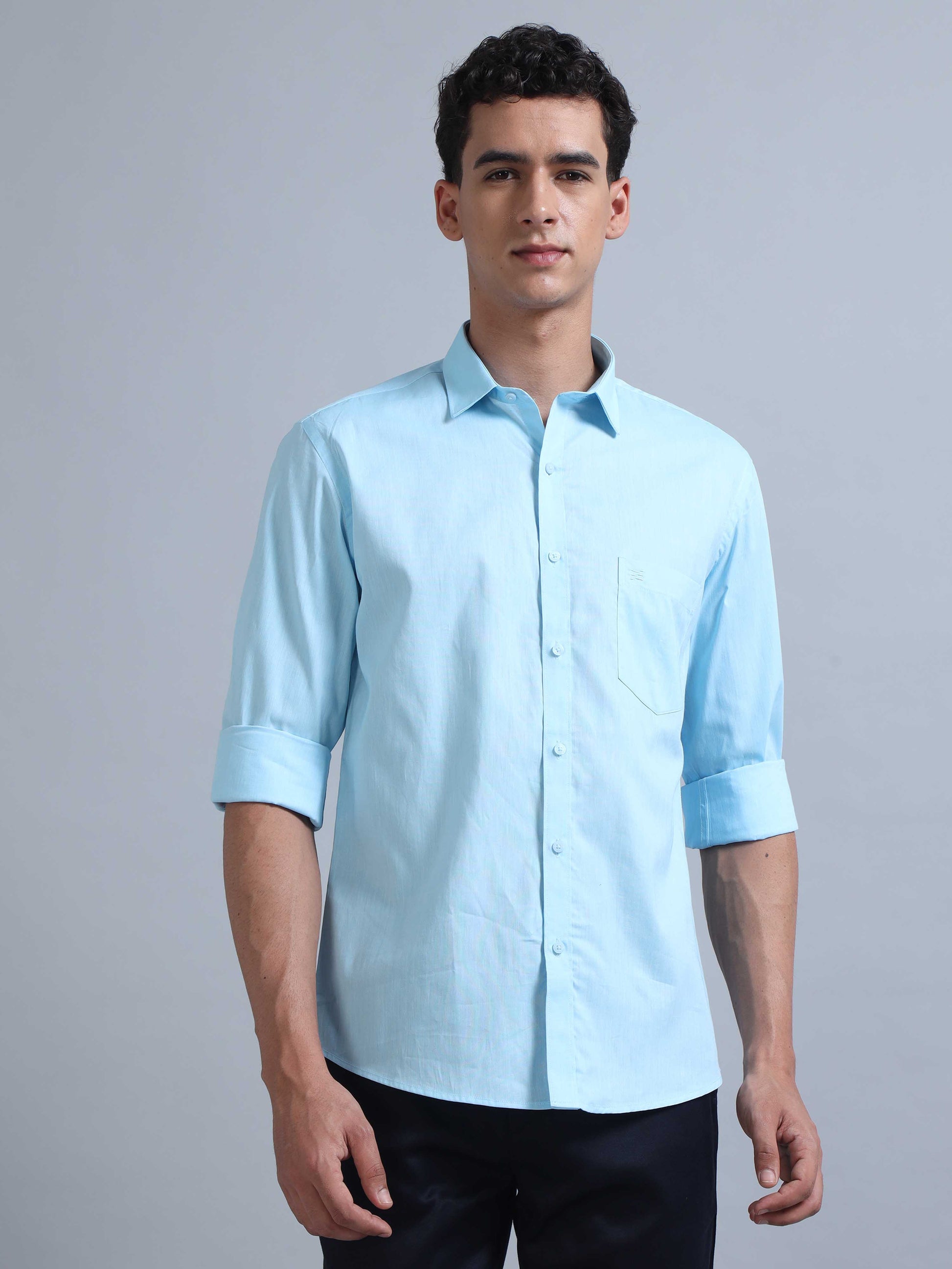  Turquoise Blue Shirt for Men 