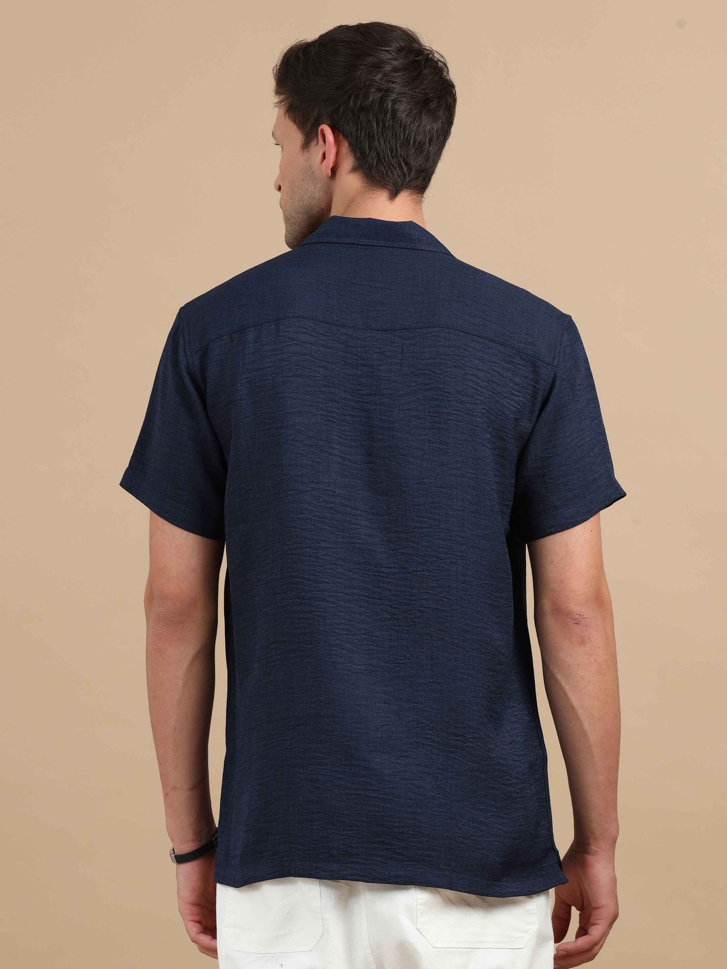 Solid Twill Dark Navy Shirt