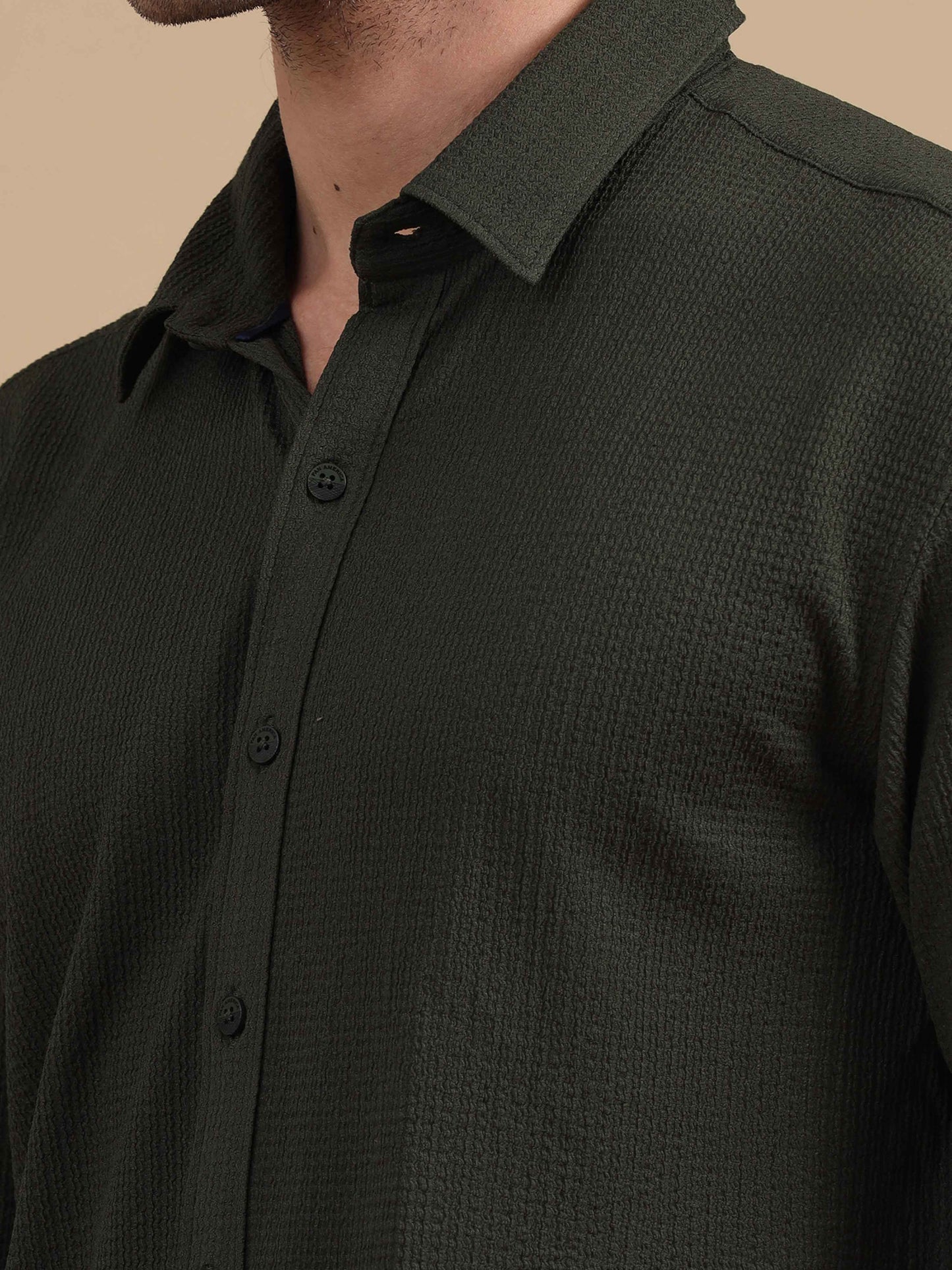 Olive Green Shirt for Men