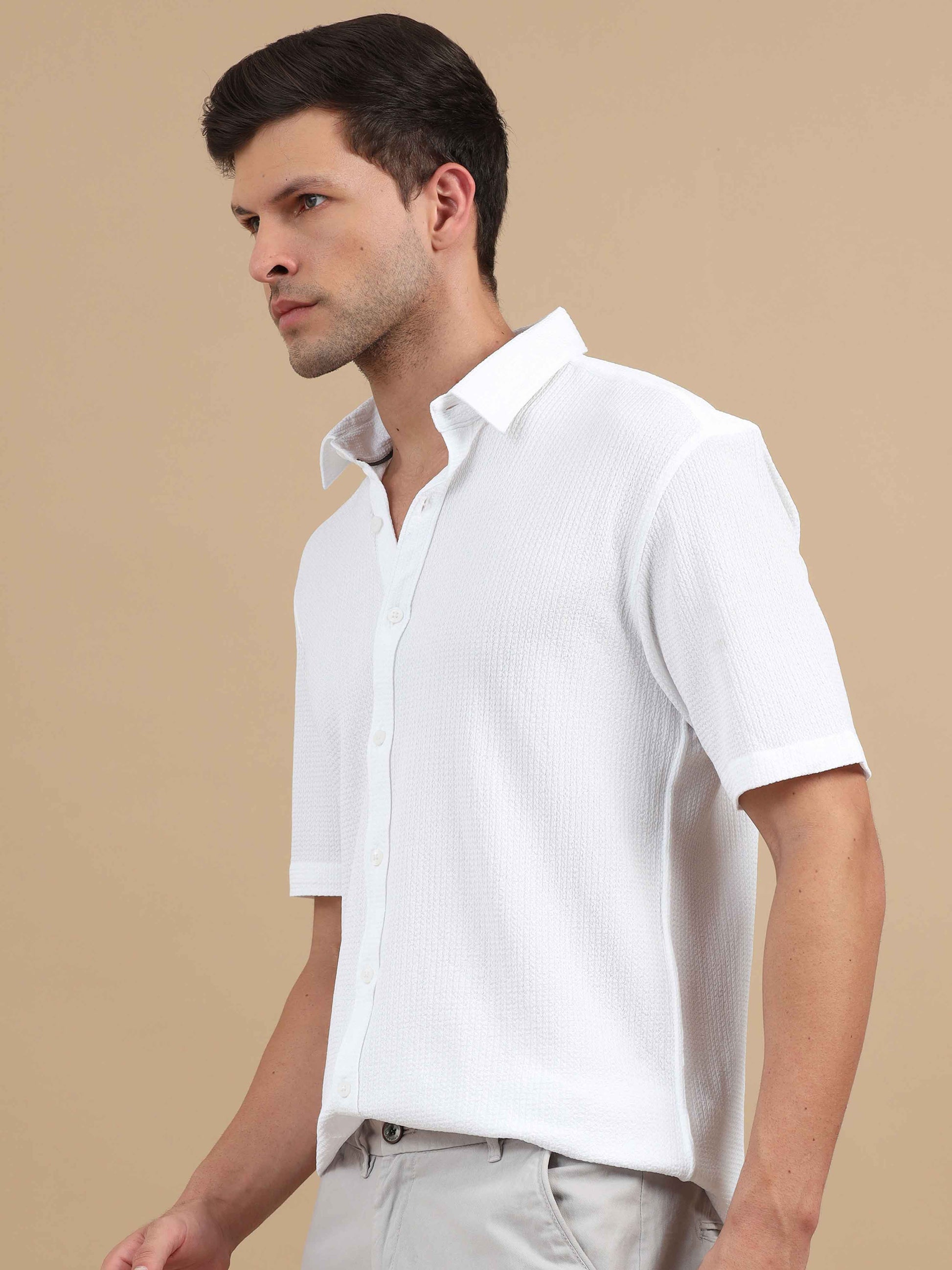 Aragonite white half sleeve shirt 