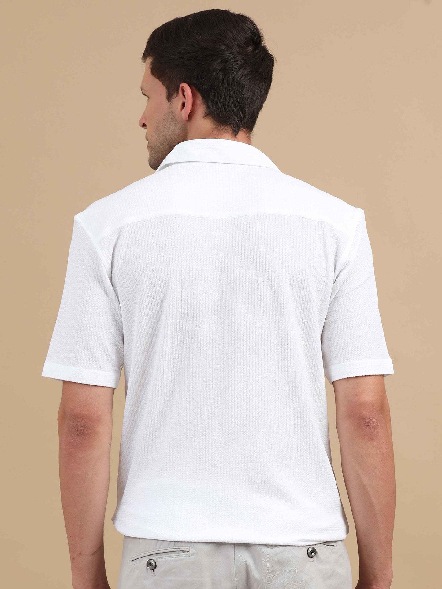 Aragonite white half sleeve shirt 