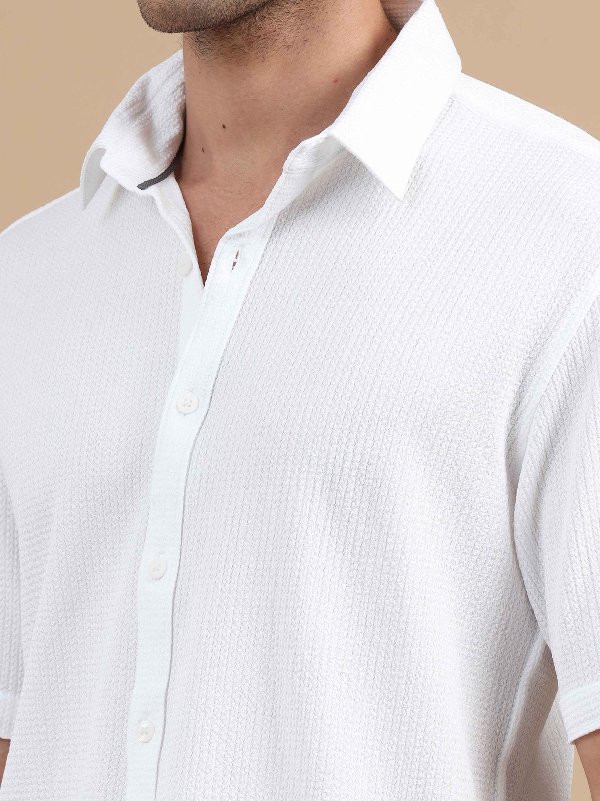 Aragonite white half sleeve shirt 