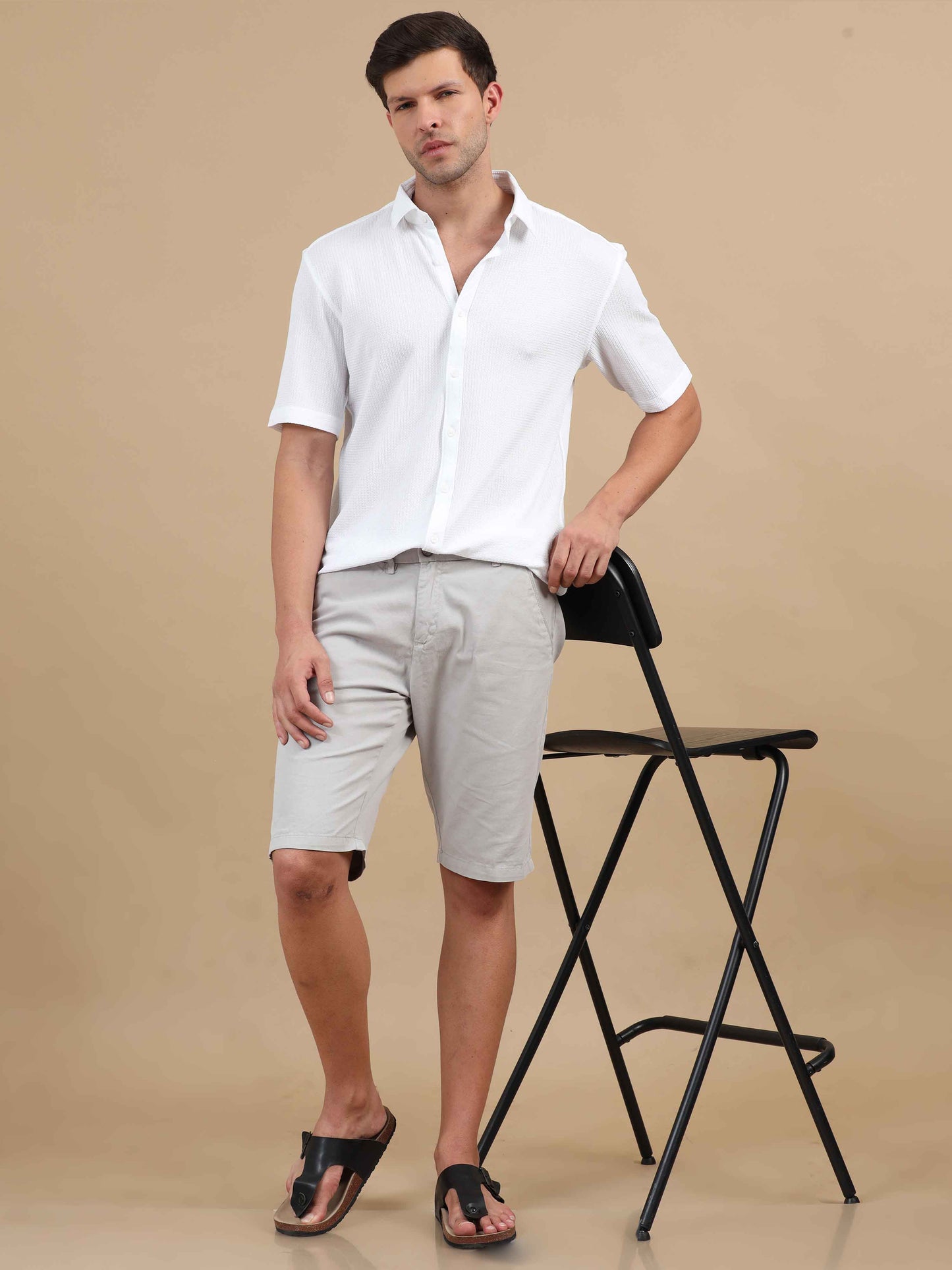 Aragonite white half sleeve shirt 