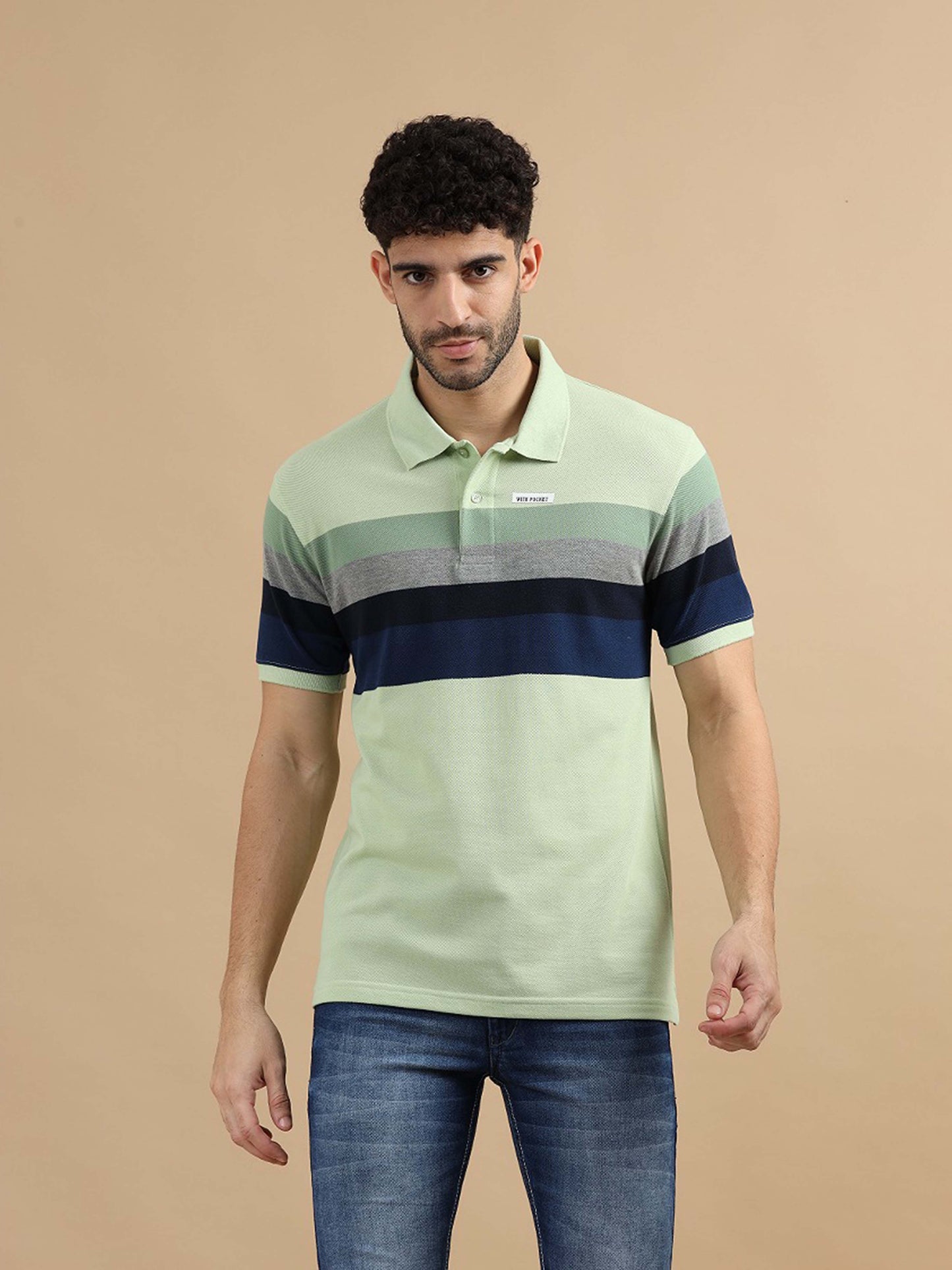 Pista Green Polo T Shirt